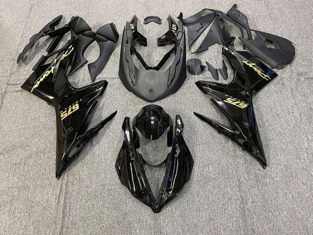 Nero Lucido Con Oro 13-16 Daytona 675 Carene Moto