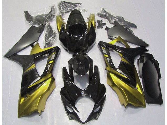 Nero Lucido & Giallo 07-08 GSXR 1000 Carene Moto