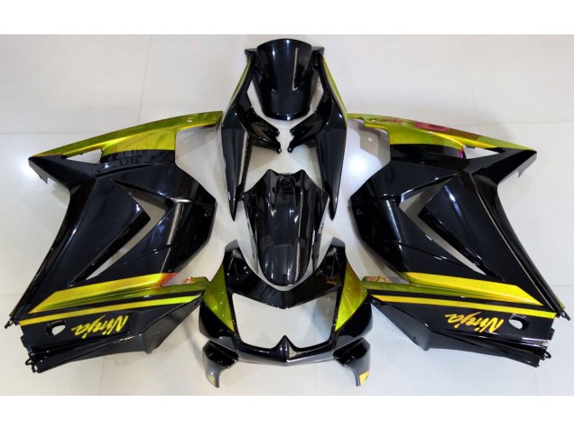 Nero Lucido & Giallo 08-12 Ninja 250 Carene Moto