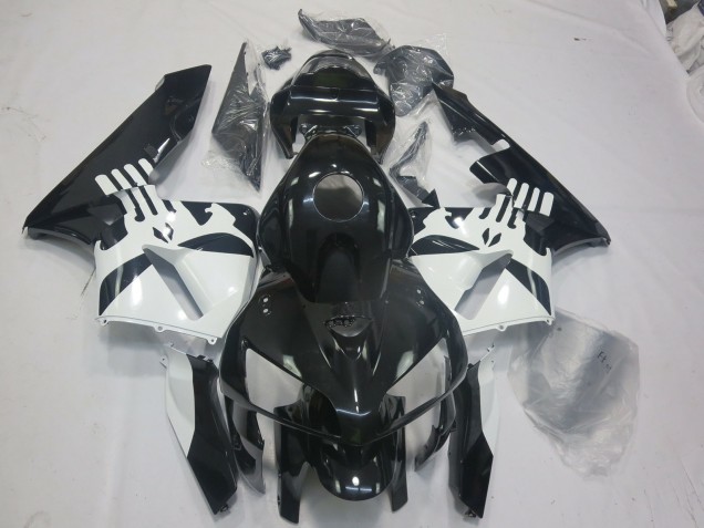 Nero Lucido & Logo Punisher 05-06 CBR600RR Carene Moto