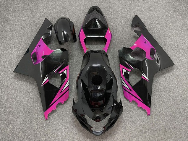 Nero Lucido & Rosa 04-05 GSXR 600-750 Carene Moto