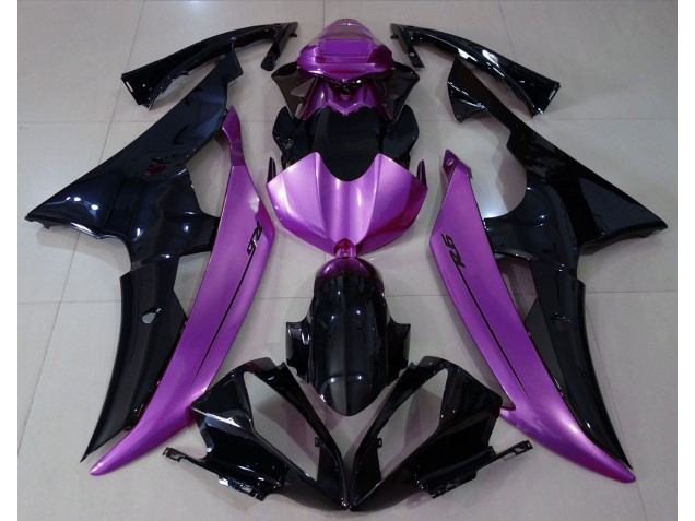 Nero Lucido & Rosa Viola 08-16 R6 Carene Moto