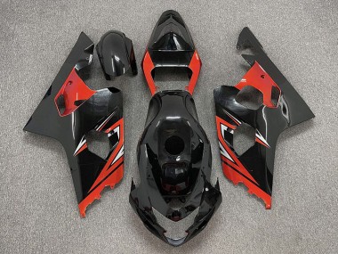 Acquista Nero Lucido & Rosso 04-05 GSXR 600-750 Carene Moto