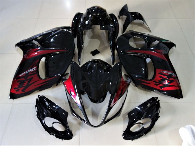 Nero Lucido & Rosso Caramello 08-20 GSXR 1300 Carene Moto