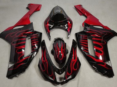 Acquista Nero Lucido & Rosso Fiamma 07-08 ZX6R Carene Moto