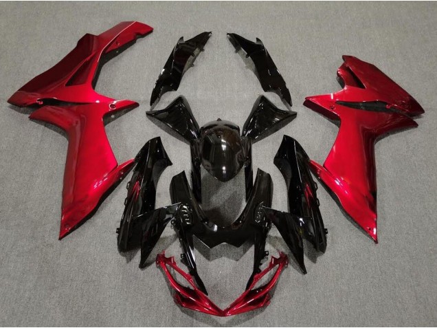 Nero Lucido & Rosso Lava 11-24 GSXR 600-750 Carene Moto
