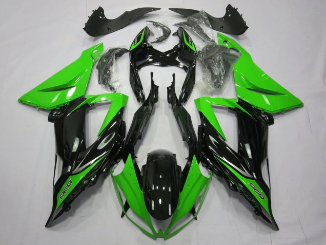 Nero Lucido Tinta Unita Verde 13-18 ZX6R Carene Moto