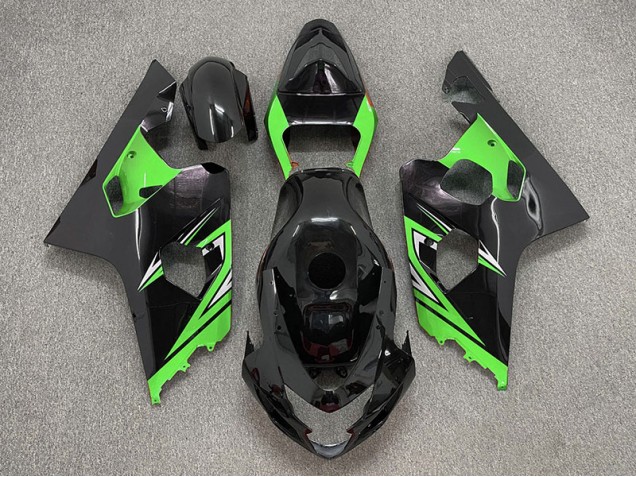 Nero Lucido & Verde 04-05 GSXR 600-750 Carene Moto