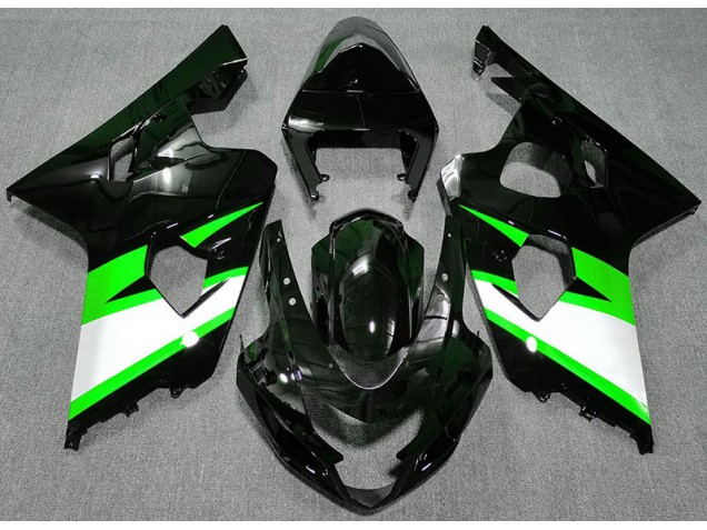 Nero Lucido & Verde 04-05 GSXR 600-750 Carene Moto