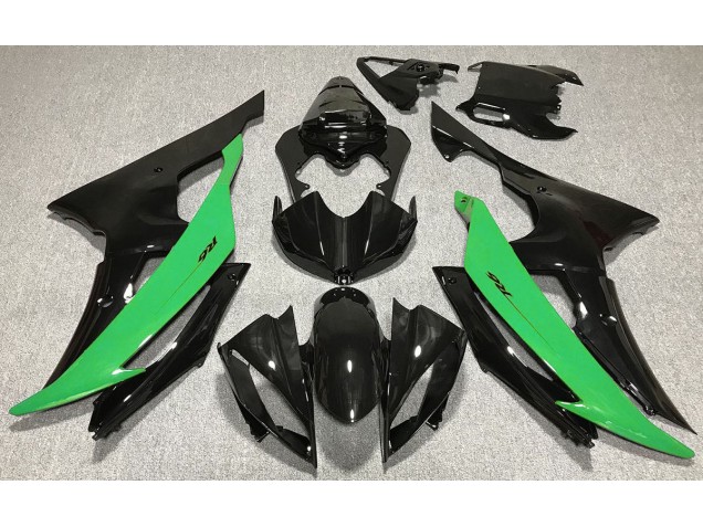 Nero Lucido & Verde 08-16 R6 Carene Moto