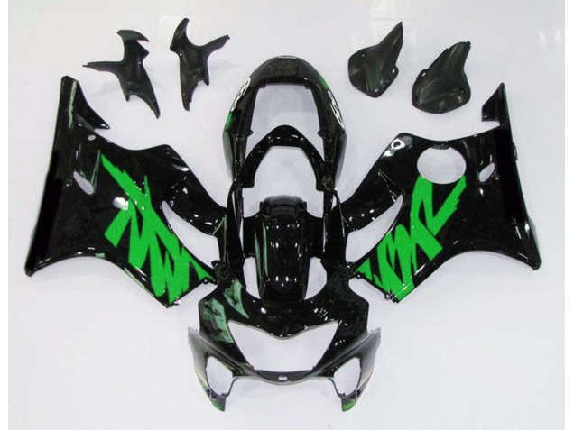 Nero Lucido & Verde 99-00 CBR600 F4 Carene Moto