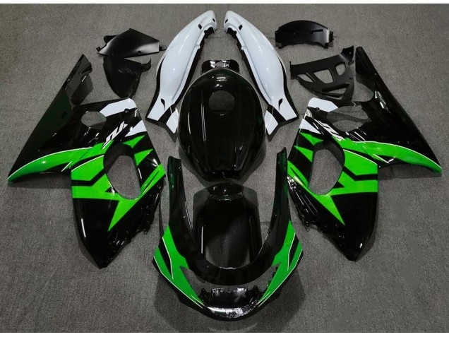 Nero Lucido Verde & Bianco 98-07 YZF600 Carene Moto
