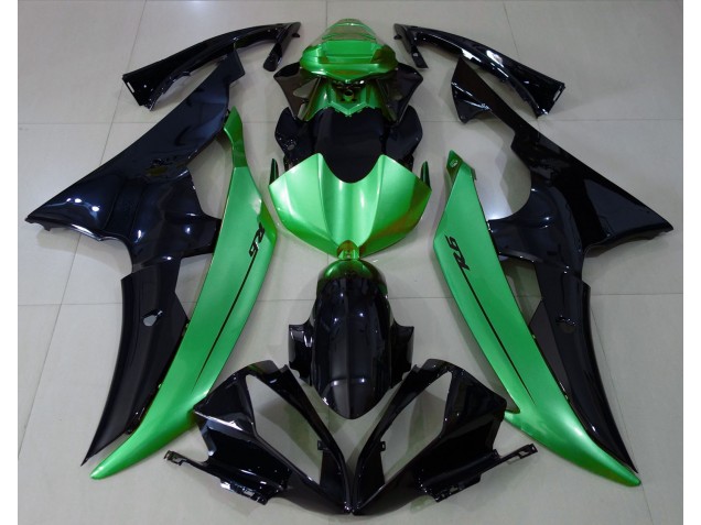 Nero Lucido & Verde Chiaro 08-16 R6 Carene Moto