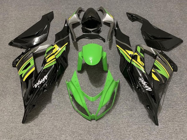 Nero Lucido & Verde Da Corsa 13-18 ZX6R Carene Moto