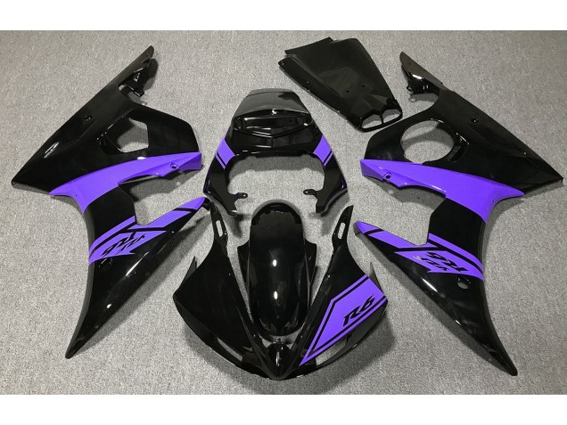 Nero Lucido & Viola 03-04 R6 Carene Moto