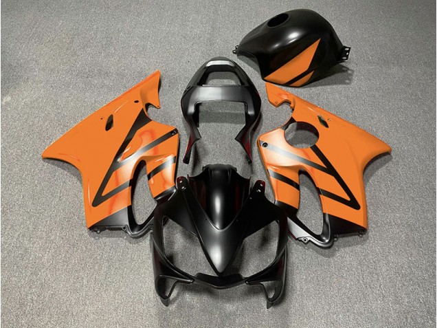 Nero Opaco & Arancione 01-03 CBR600 F4i Carene Moto