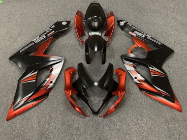 Acquista Nero Opaco & Arancione 05-06 GSXR 1000 Carene Moto