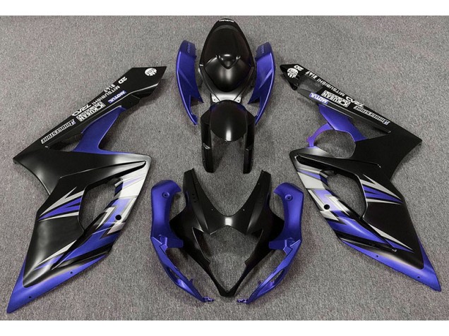 Nero Opaco & Blu 05-06 GSXR 1000 Carene Moto