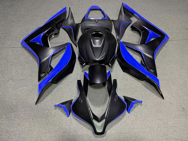 Nero Opaco & Blu 07-08 CBR600RR Carene Moto