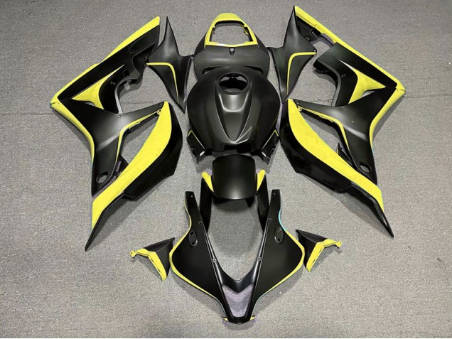 Nero Opaco & Giallo 07-08 CBR600RR Carene Moto