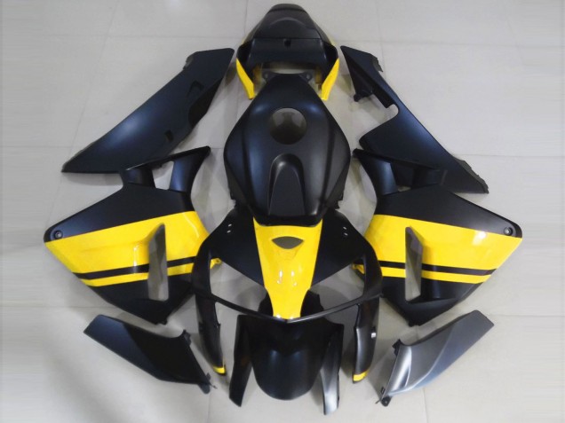 Nero Opaco & Giallo Lucido 05-06 CBR600RR Carene Moto
