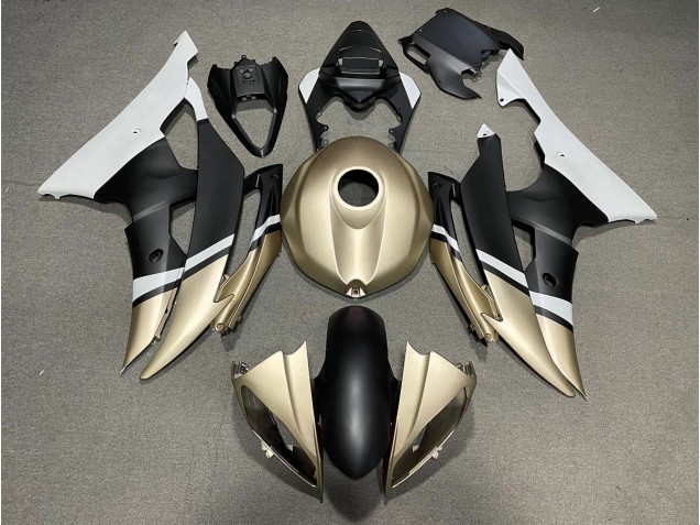 Nero Opaco & Oro 08-16 R6 Carene Moto