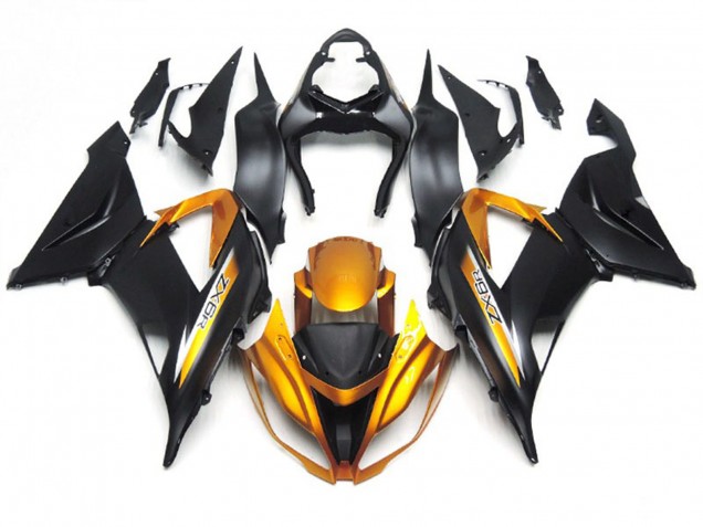 Nero Opaco & Oro 13-18 ZX6R Carene Moto