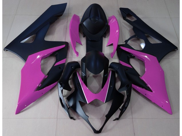 Nero Opaco & Rosa 05-06 GSXR 1000 Carene Moto