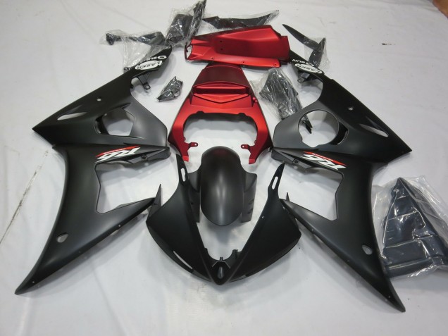 Nero Opaco & Rosso 03-04 R6 Carene Moto