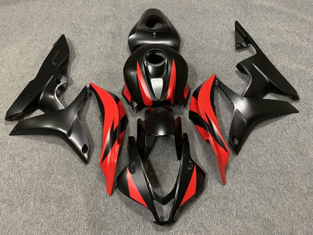 Nero Opaco & Rosso 07-08 CBR600RR Carene Moto