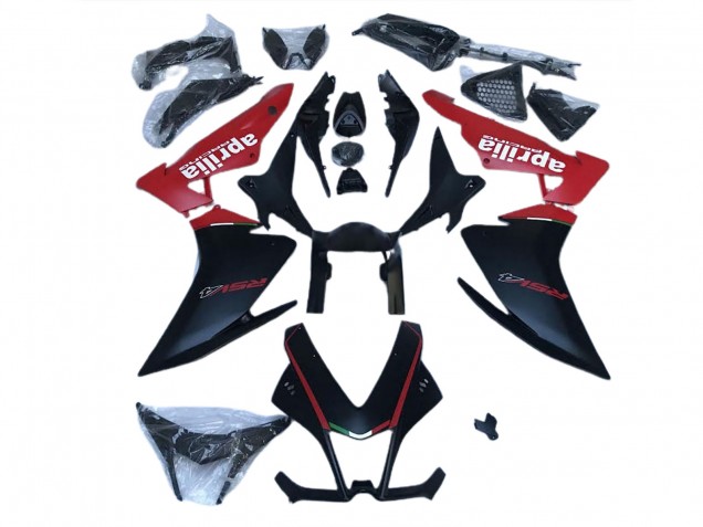 Nero Opaco & Rosso 10-15 RSV4 1000 Carene Moto