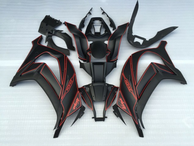 Nero Opaco & Rosso 11-15 ZX10R Carene Moto