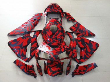 Acquista Nero Opaco & Rosso Camo 03-04 CBR600RR Carene Moto