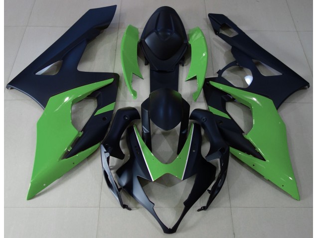 Nero Opaco & Verde 05-06 GSXR 1000 Carene Moto