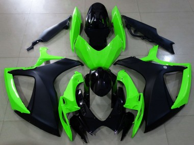 Acquista Nero Opaco & Verde 06-07 GSXR 600-750 Carene Moto