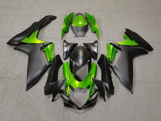 Nero Opaco & Verde 11-24 GSXR 600-750 Carene Moto