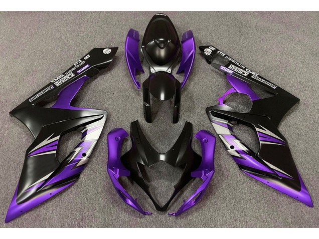 Nero Opaco & Viola 05-06 GSXR 1000 Carene Moto