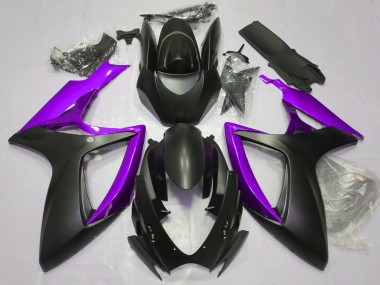 Acquista Nero Opaco & Viola 06-07 GSXR 600-750 Carene Moto