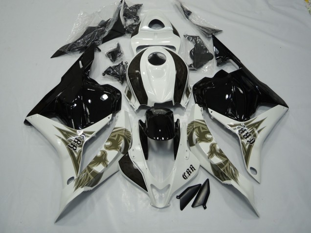 Nero Oro & Bianco 09-12 CBR600RR Carene Moto