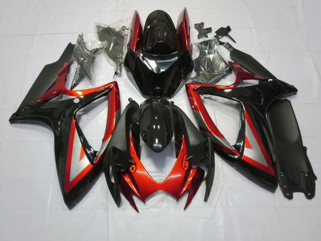 Nero Rosso Intenso 06-07 GSXR 600-750 Carene Moto