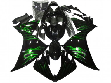 Acquista Nero & Verde Fiamma 09-11 R1 Carene Moto