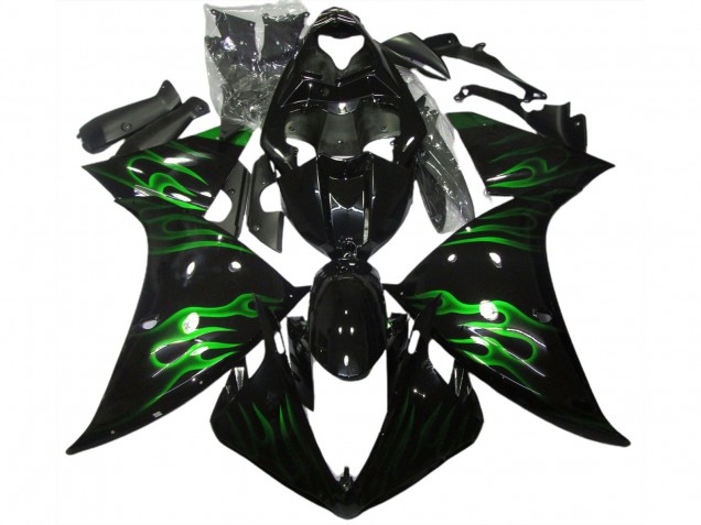 Nero & Verde Fiamma 09-11 R1 Carene Moto