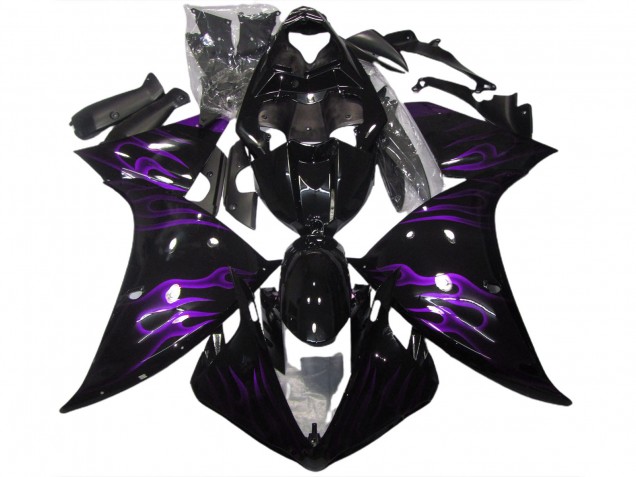 Nero & Viola Fiamma 09-11 R1 Carene Moto