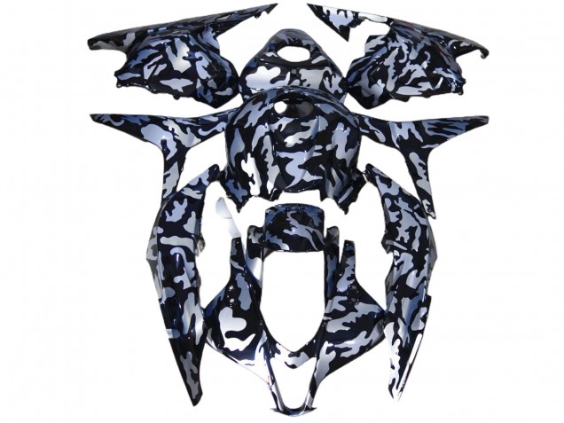 Neve Argentata Camo 09-12 CBR600RR Carene Moto