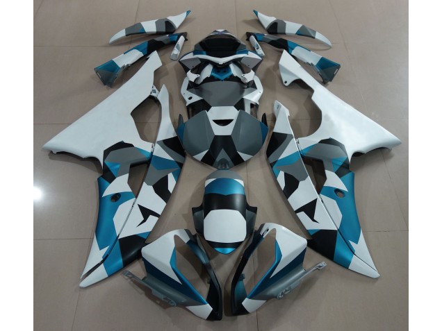 Neve Blu Ghiacciaio Camo 08-16 R6 Carene Moto