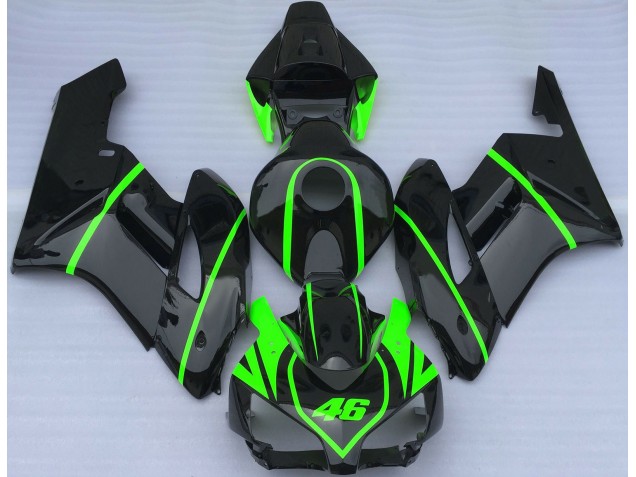 Noir Brillant Et Vert Haute Visibilité 04-05 CBR1000RR Carene Moto