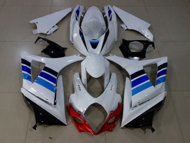 Acquista OEM Stile Blu & Bianco 07-08 GSXR 1000 Carene Moto