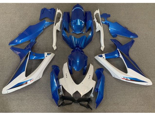 OEM Stile Blu & Bianco 08-10 GSXR 600-750 Carene Moto