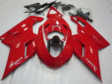 Acquista OEM Stile Rosso Lucido 07-14 Ducati 848 1098 1198 Carene Moto