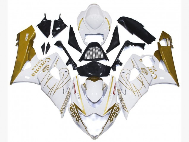 Oro Lucido Corona Personalizzato 05-06 GSXR 1000 Carene Moto